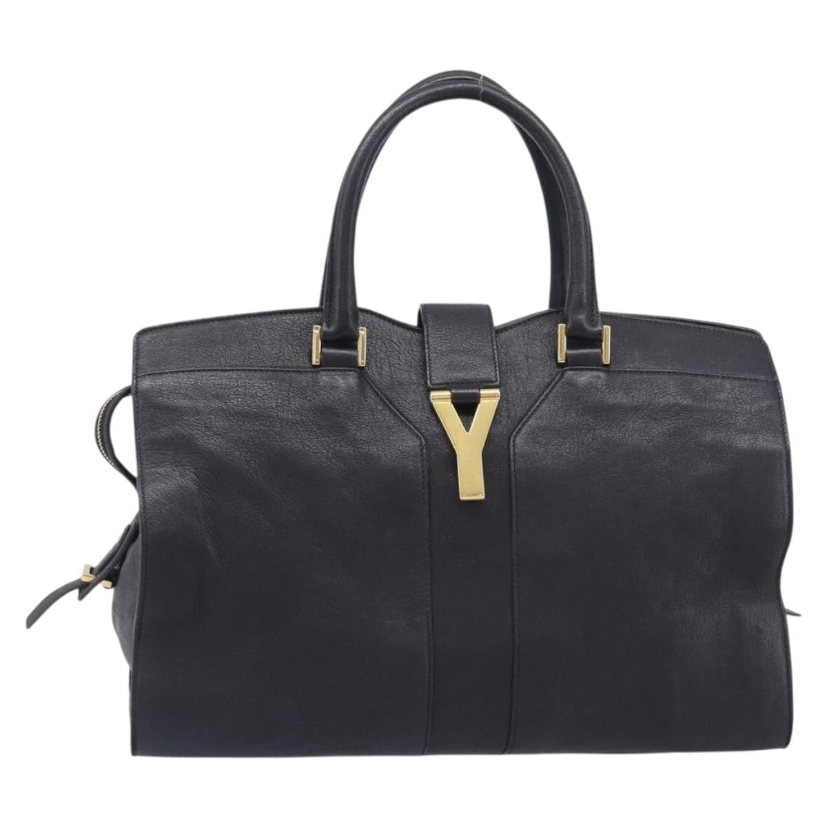 Saint Laurent Classic Y Cabas Leather Black Bag