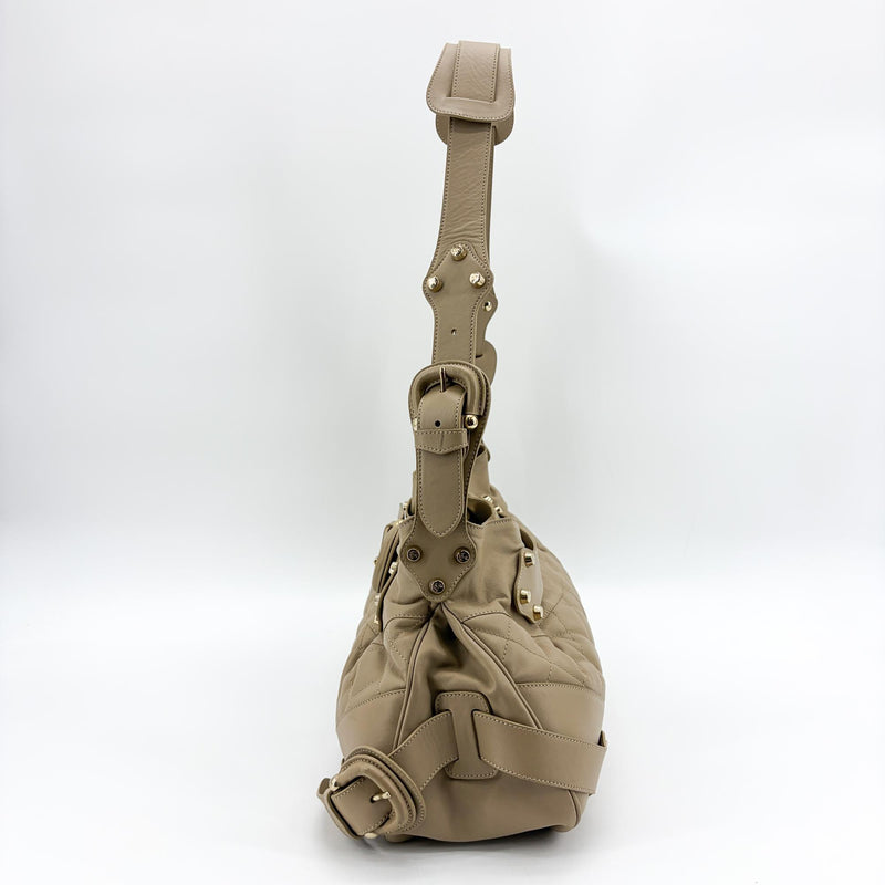 Burberry Enmore Quilted Leather Beige Bag