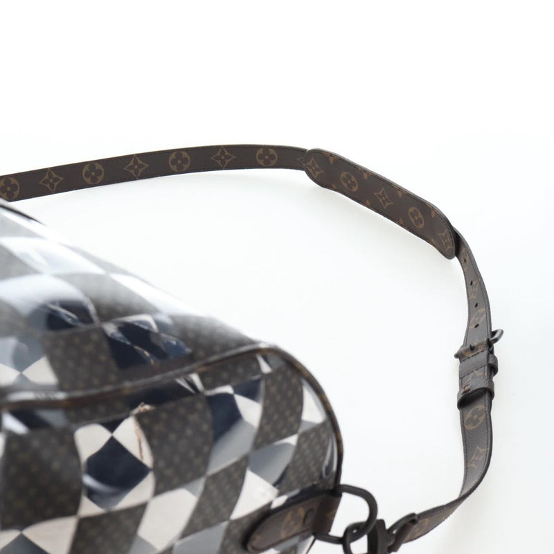 Louis Vuitton Keepall Bandouliere Monogram Chess Coated Canvas And Pvc Brown Bag