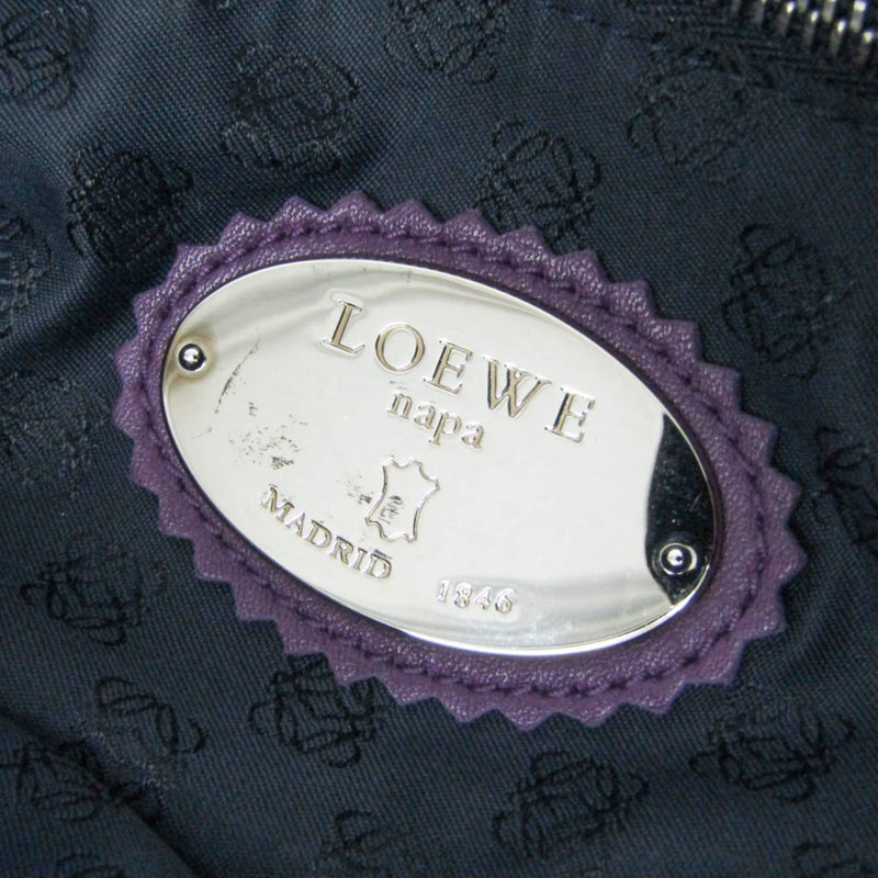 Loewe Anagram Leather Purple Bag