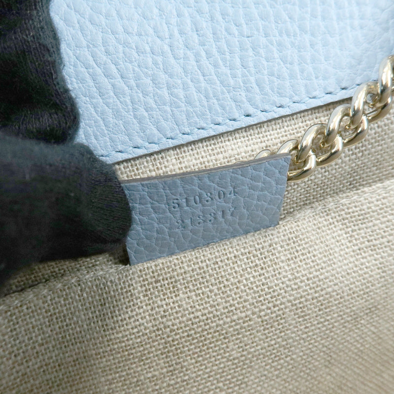 Gucci Interlocking Leather Blue Bag