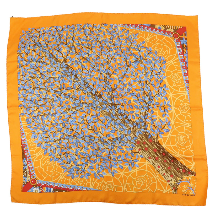 Hermes Carré 90 Silk Multicolor Orange Accessory