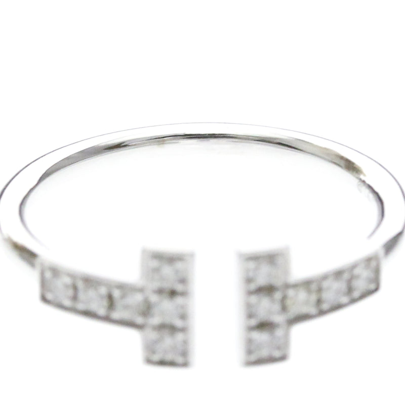 Tiffany & Co. T Wire 18k White Gold With Diamonds Silver White_gold Bijoux