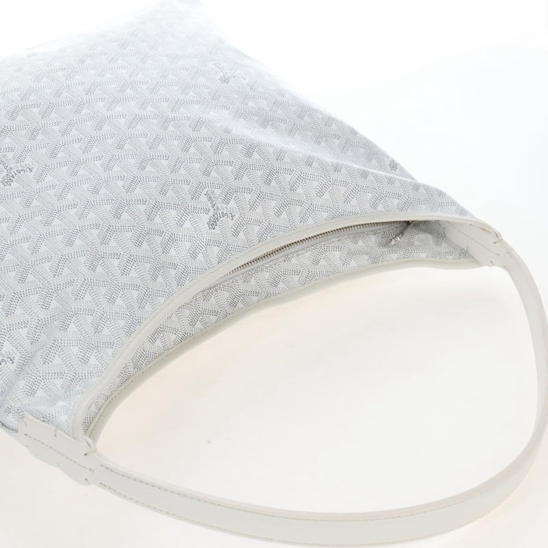 Goyard Boheme Hobo Iridescent Coated Canvas White