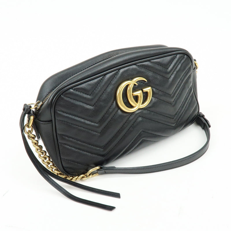 Gucci Gg Marmont Matelasse Leather Black Bag