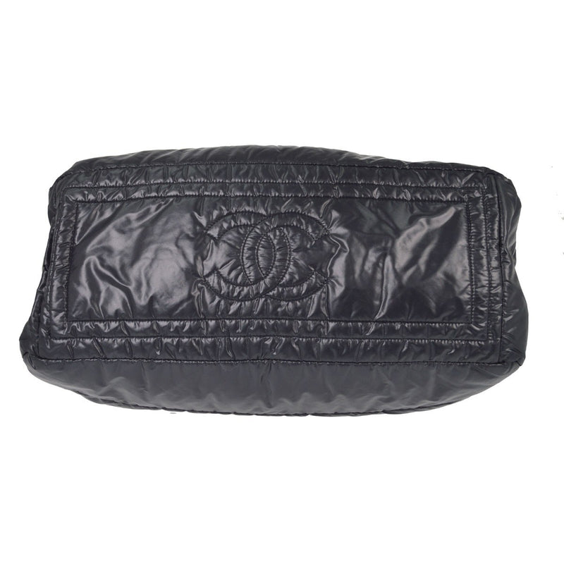 Chanel Coco Cocoon Bowling Quilted Nylon Black Bag