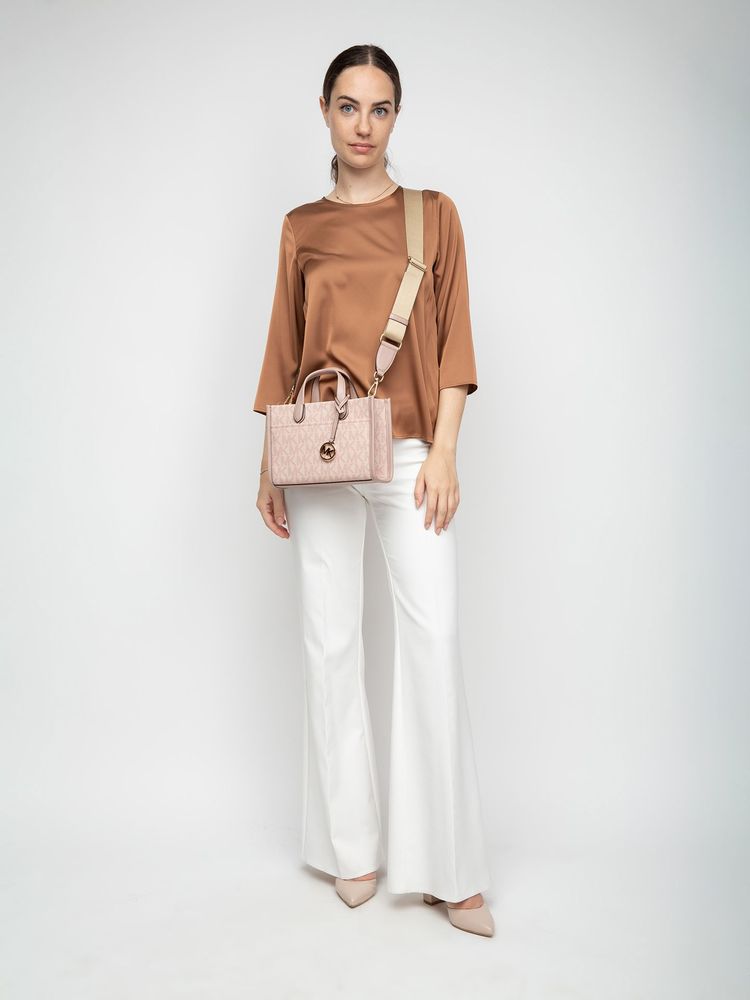 Michael Kors Tote Bag — Pink 89.coated Canvas