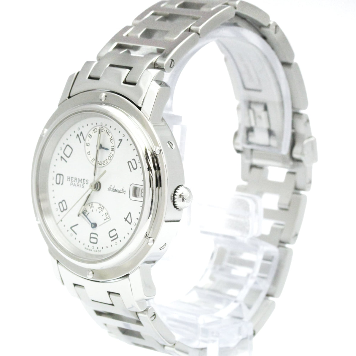 Hermes Clipper Automatic Stainless Steel Watches