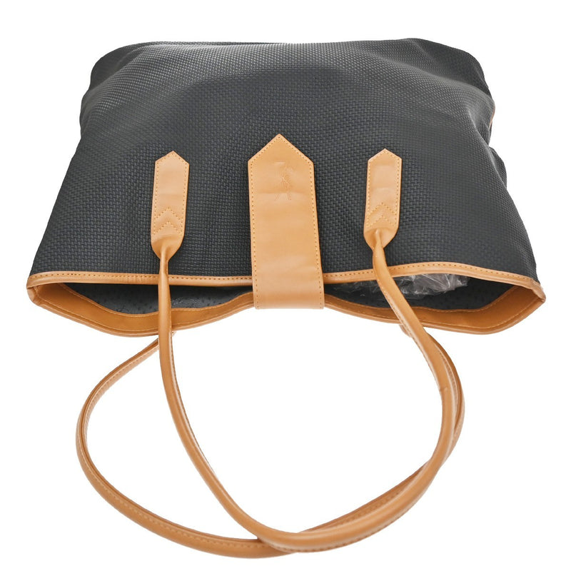 Saint Laurent Vintage Shoulder Bag Leather Black Pvc