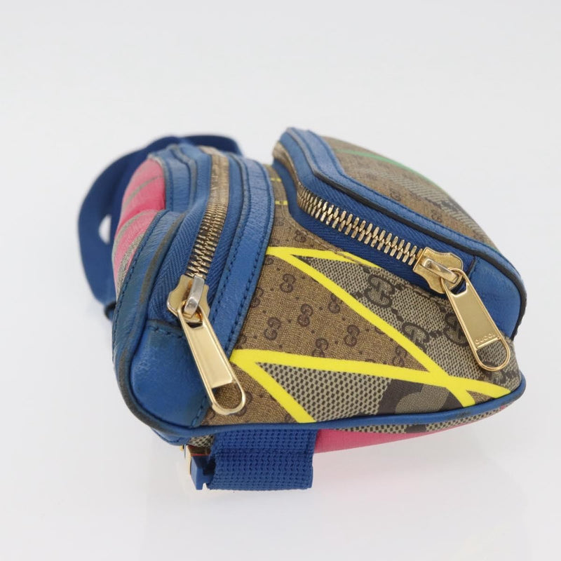 Gucci Gg Rhombus Cuir Multicolour Canvas Bag