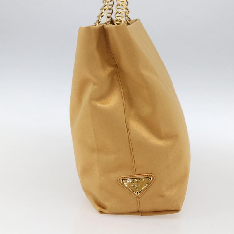 Prada Chain Satin Gold Bag