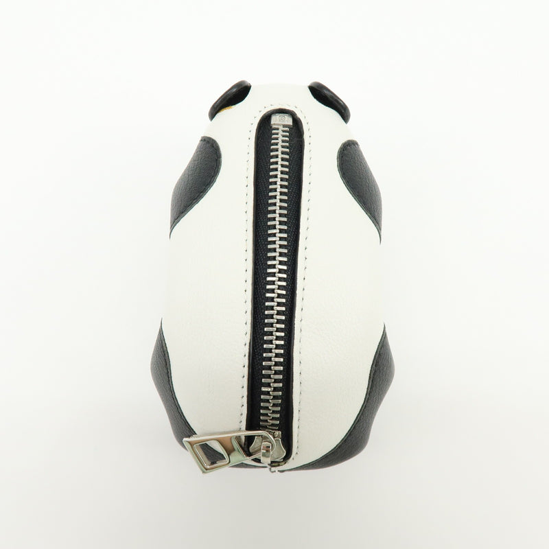 Loewe Panda Coin Purse Leather White Bag