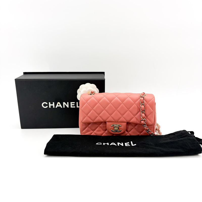 Chanel Classic Zip Quilted Iridescent Caviar Pink Leather Bag