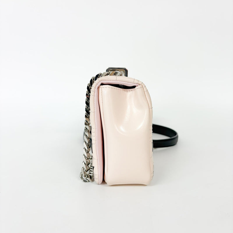 Burberry Lola Bum Quilted Lambskin Pink Calfskin Bag