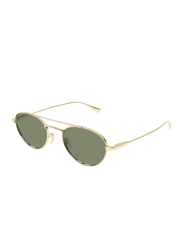Saint Laurent Sl Sunglasses — Gold Metal
