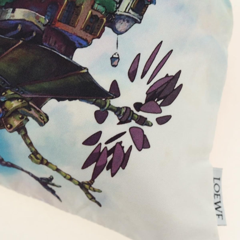 Loewe Paula Drawstring Printed Canvas Blue Bag