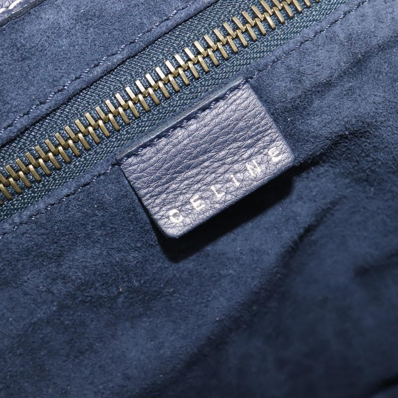 Celine Top Handle Leather Black Bag