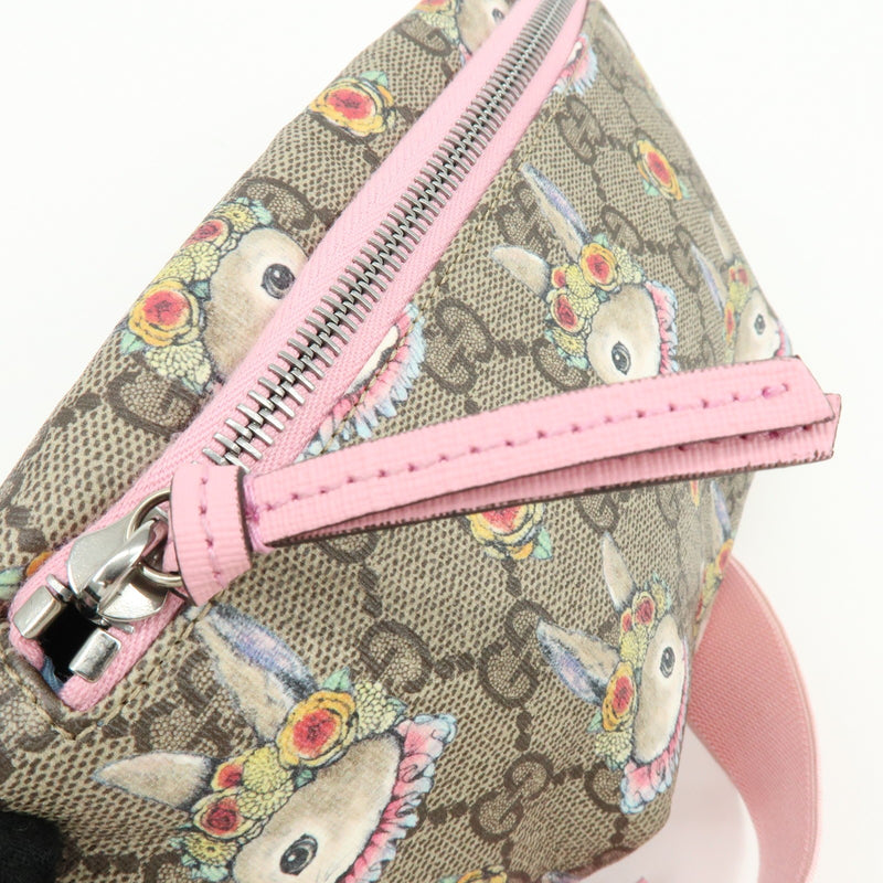 Gucci Childrens Belt Printed Gg Coated Canvas Beige Bag