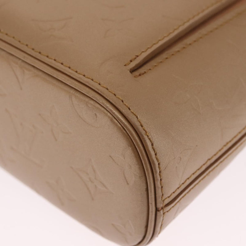 Louis Vuitton Mat Allston Monogram Vernis Beige Leather Bag