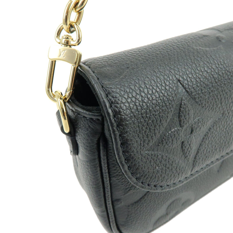 Louis Vuitton Ivy Wallet On Chain Monogram Empreinte Giant Black Leather Bag