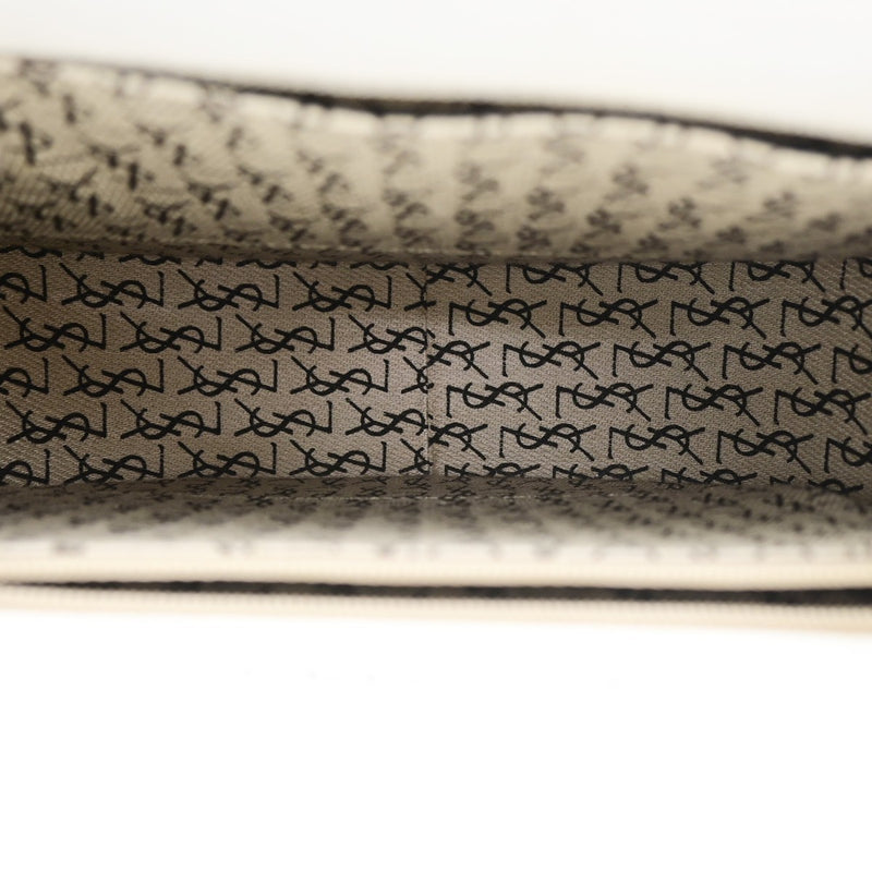 Saint Laurent Vintage Shoulder Bag Leather White