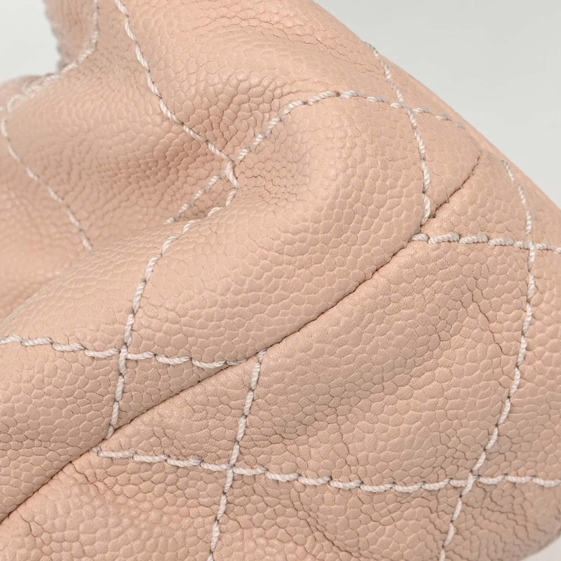 Chanel On The Road Quilted Leather Pink Bag