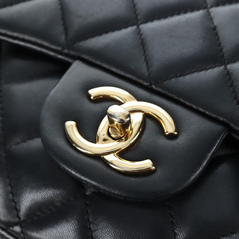 Chanel Classic Timeless Double Flap Quilted Caviar Black Leather Bag