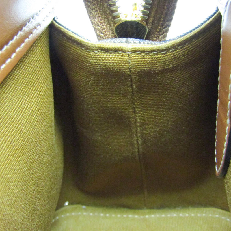Celine Teen Cabas De France Triomphe Coated Canvas Brown Bag