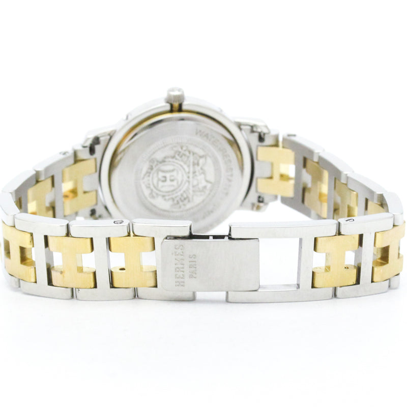 Hermes Clipper Quartz Stainless Steel And Plated Metal Watches