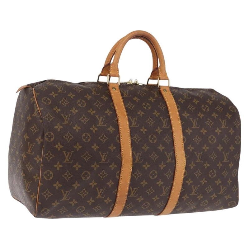 Louis Vuitton Keepall Monogram Canvas Brown Bag