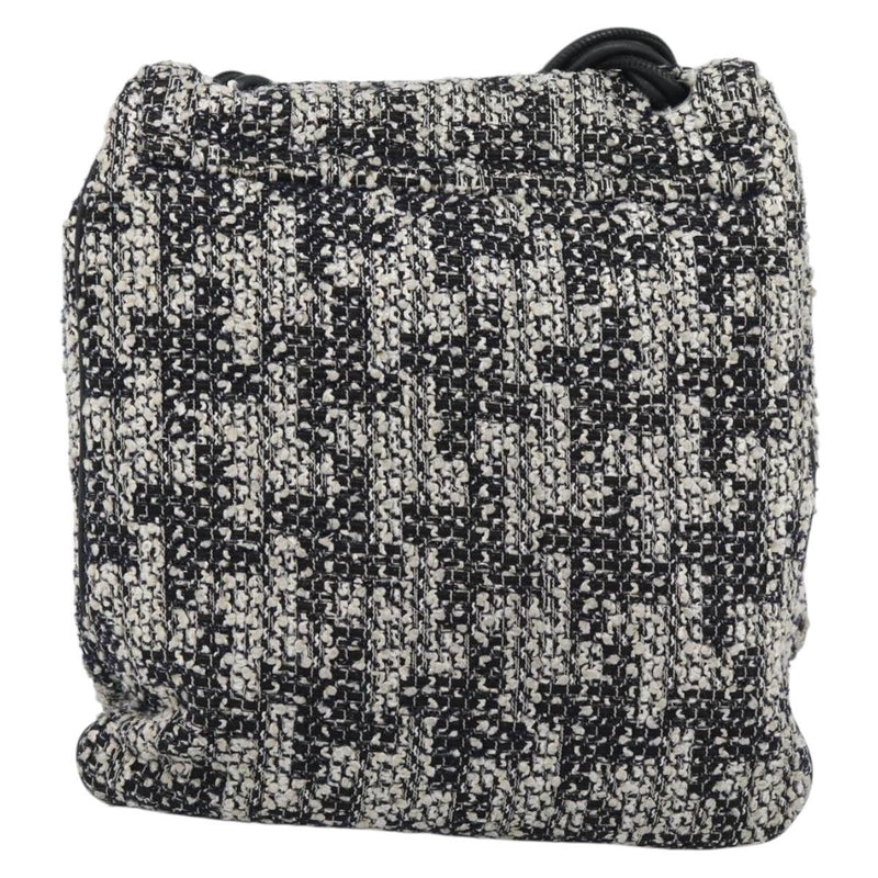 Chanel Camellia Messenger Tweed Black