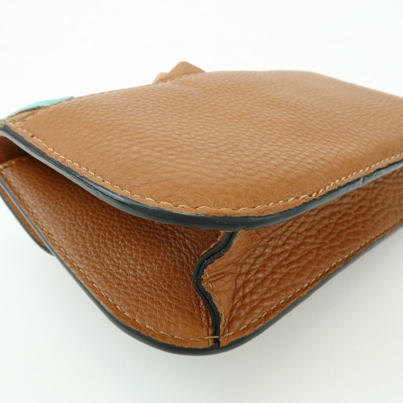 Valentino Garavani Glam Lock Leather Brown Bag