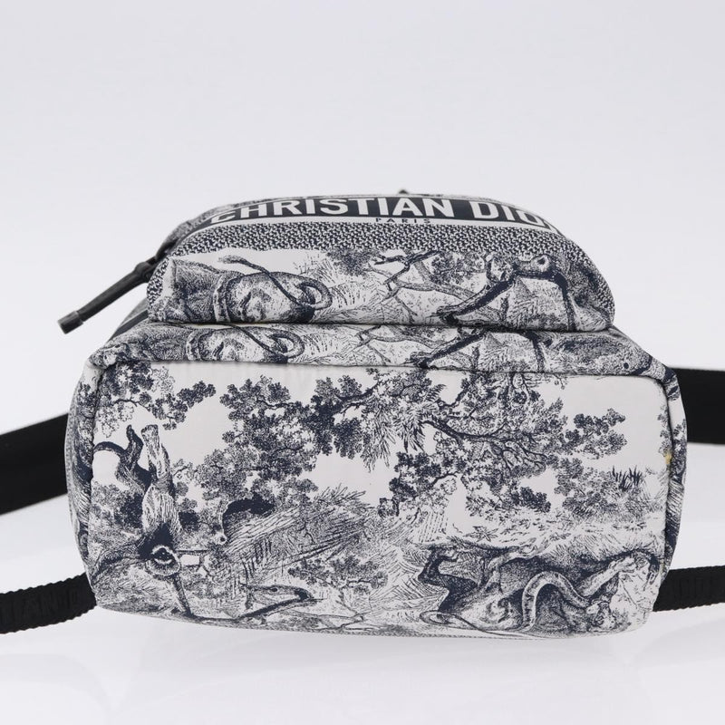 Christian Dior Toile De Jouy Travel Technical Fabric Navy Nylon Bag
