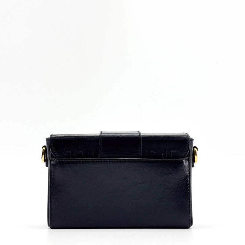 Christian Dior 30 Montaigne Box Leather Black Calfskin Bag