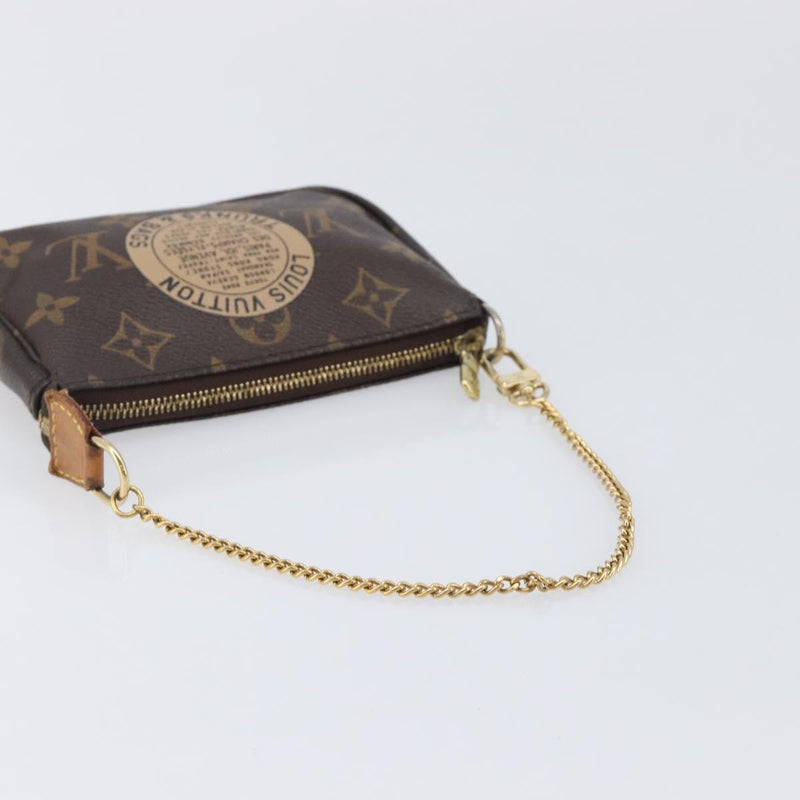 Louis Vuitton Pochette Accessoires Limited Edition Monogram Canvas Brown Bag