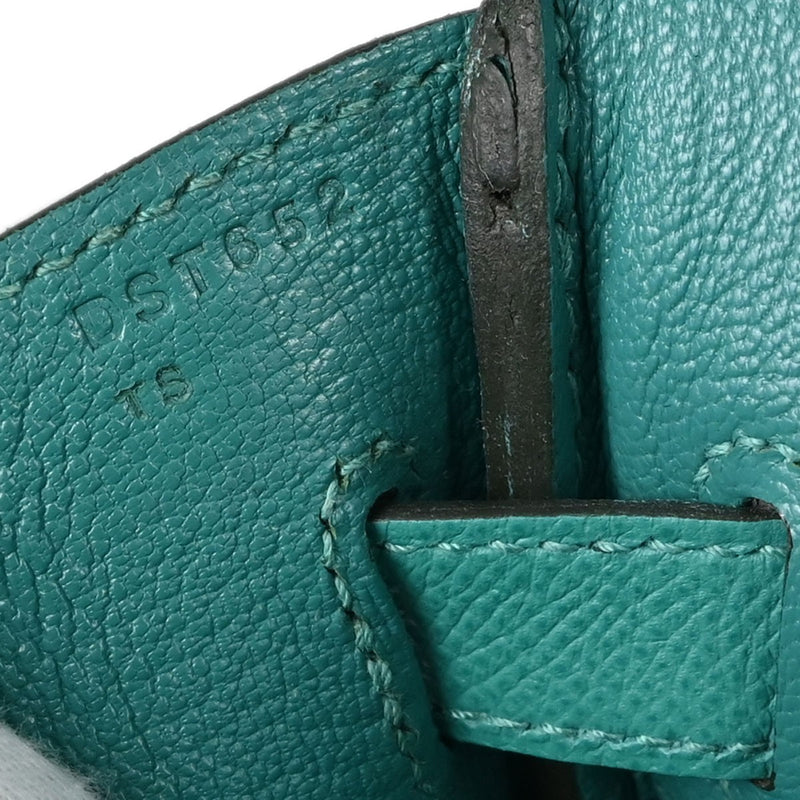 Hermes Birkin Green Epsom With Gold Hardware Leather Bag