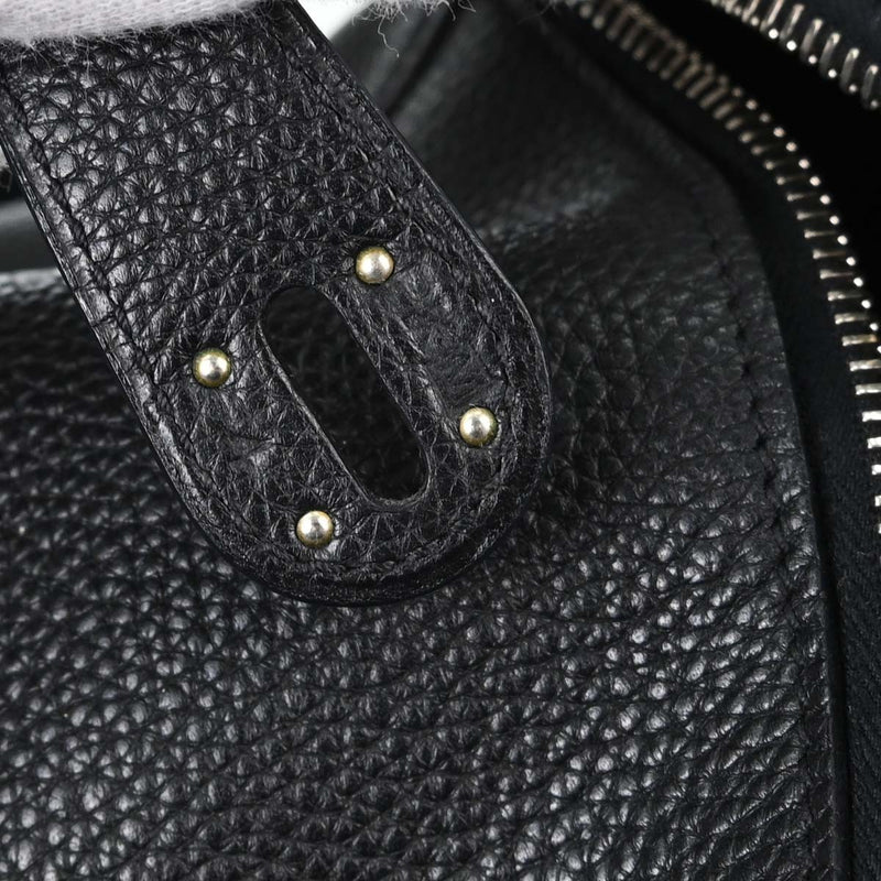 Hermes Lindy Clemence Black Leather Bag
