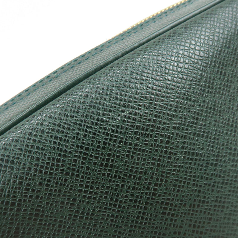 Louis Vuitton Toiletry Pouch Taiga Leather Green