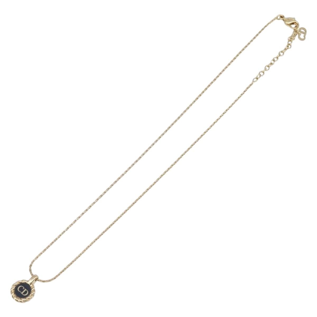 Christian Dior Cd Pendant Metal Gold Bijoux