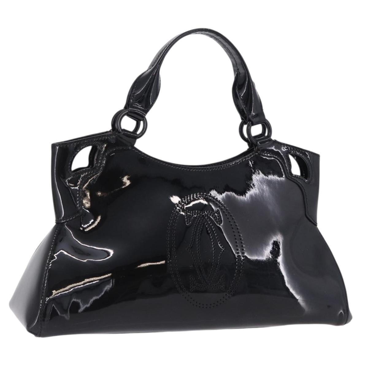 Cartier Marcello Patent Leather Black Patent_leather Bag
