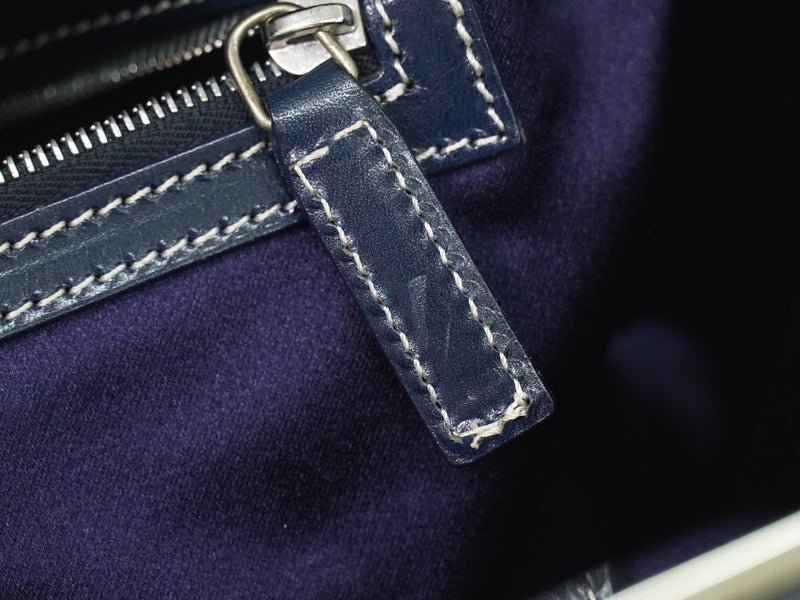 Fendi Vintage Shoulderbag Canvas Navy Bag