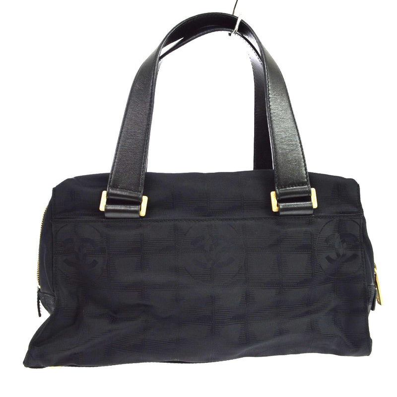 Chanel Travel Line Boston Nylon Black Bag