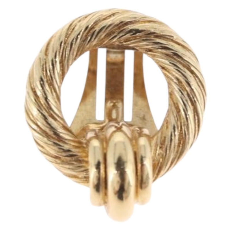 Christian Dior Vintage Clip-On Metal Gold Bijoux