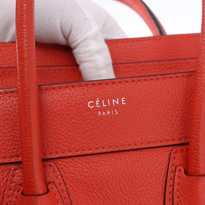 Celine Luggage Smooth Leather Red Bag