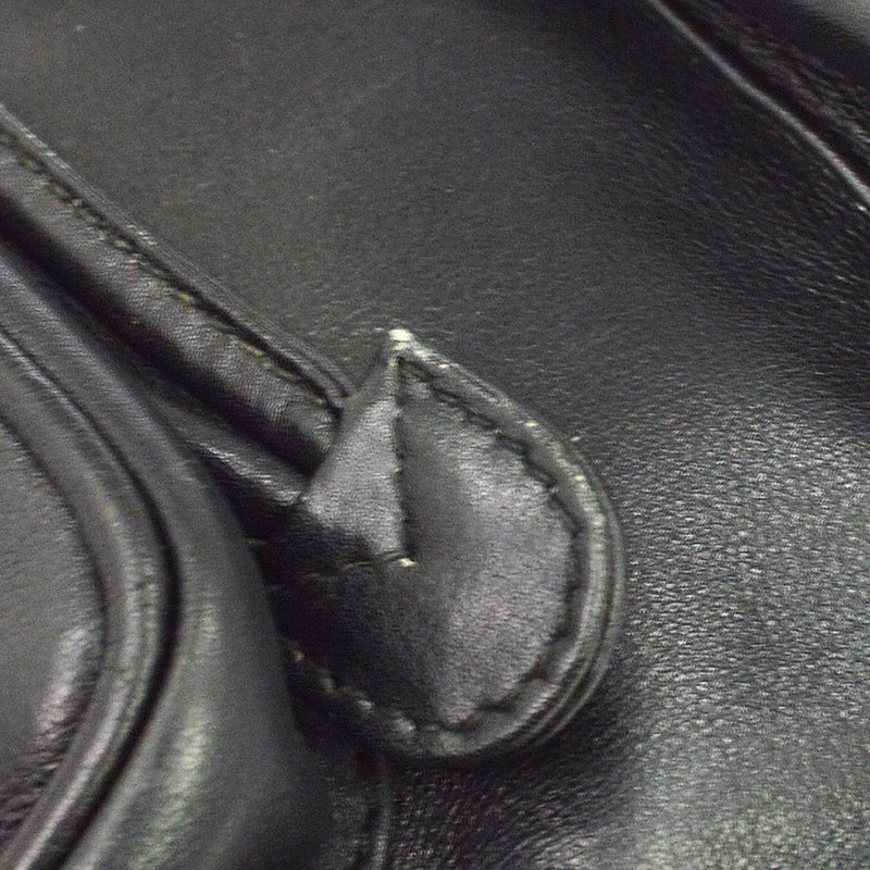 Gucci Vintage Bamboo Leather Black Bag