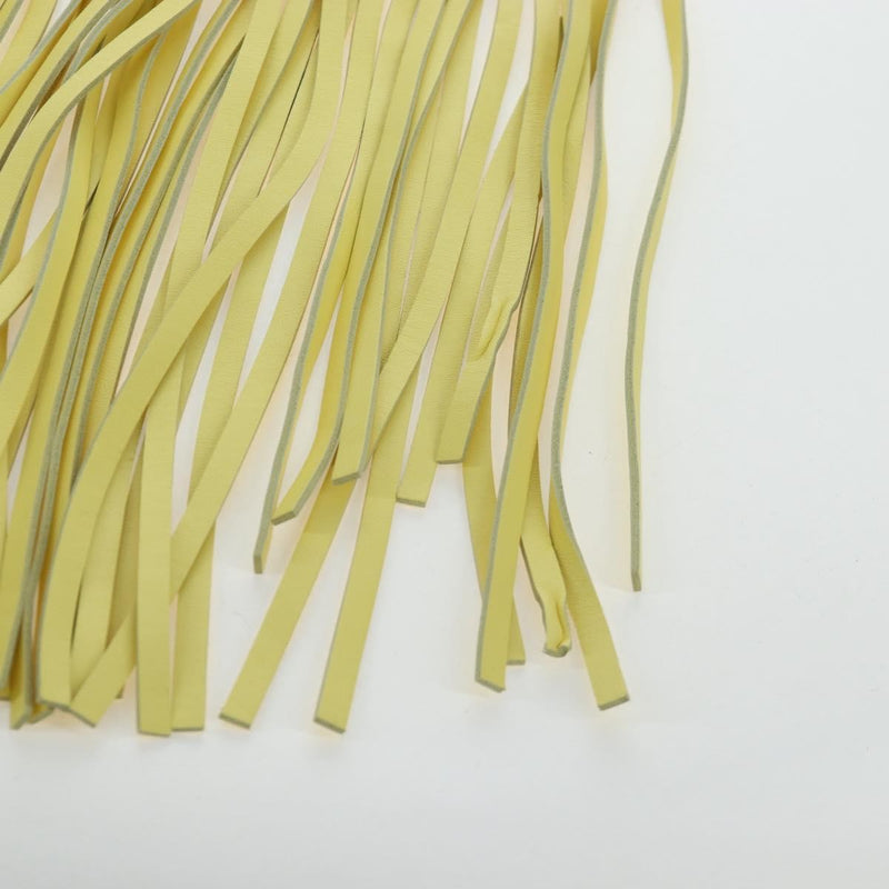 Bottega Veneta The Fringe Leather Yellow Bag