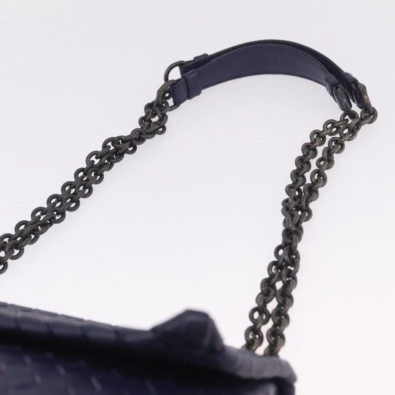 Bottega Veneta Olimpia Intrecciato Nappa Purple Leather Bag