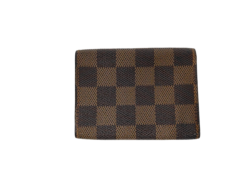 Louis Vuitton Envelope Business Card Holder Damier Brown Canvas Accessory