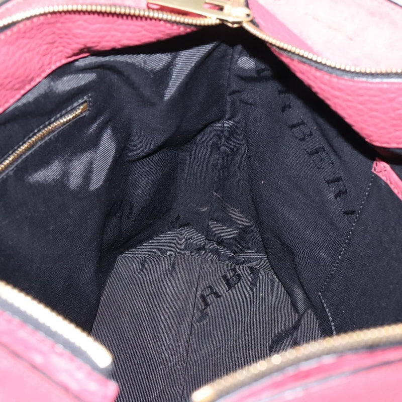 Burberry Clifton Convertible Heritage Grained Leather Red Bag