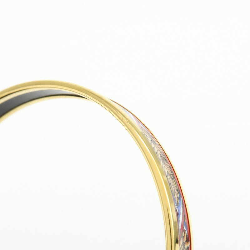 Hermes Bangle Printed Enamel Gold Gold_plated Bijoux